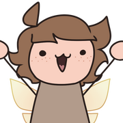 Kitt's profile picture. His persona, Clover, as a chibi puppet waving his little hands in the air.